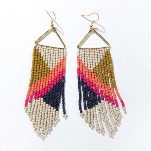 Ink+Alloy Jewelry - NWT Ink+Alloy Beaded Fringe Earrings